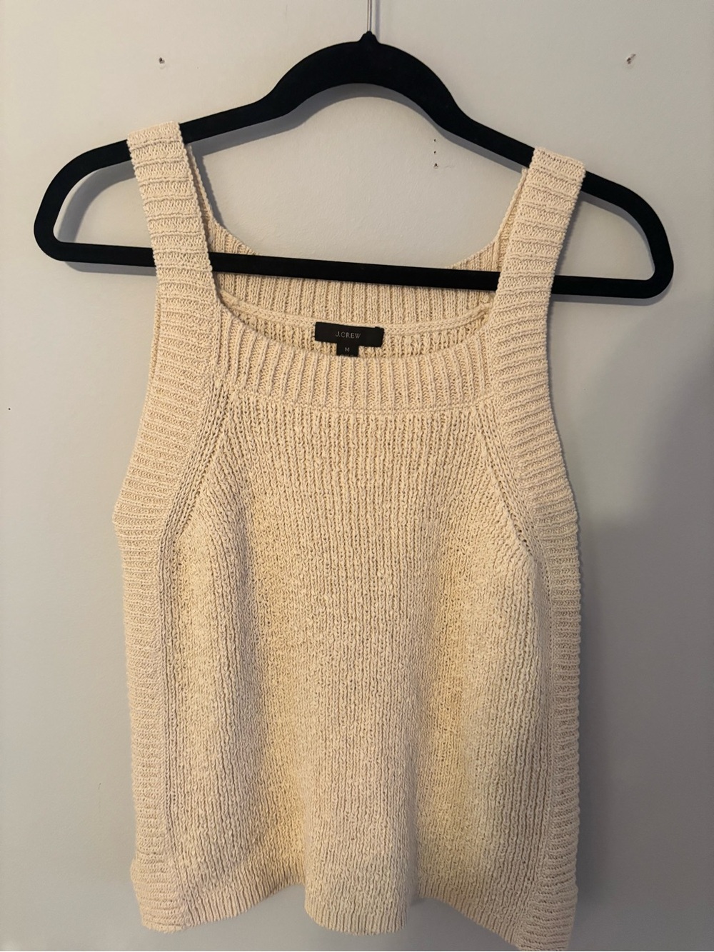 J. Crew Cream Knit Tank Top